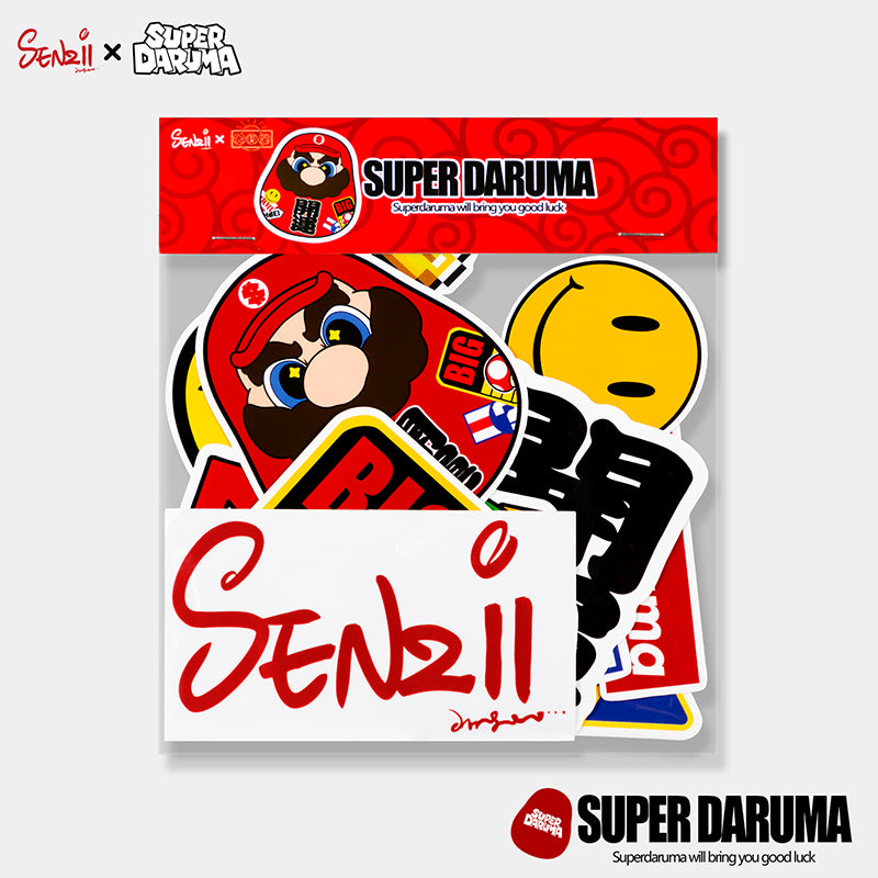 SENZII千紙×SUPER DARUMA 超级达摩-开运主题贴纸套装