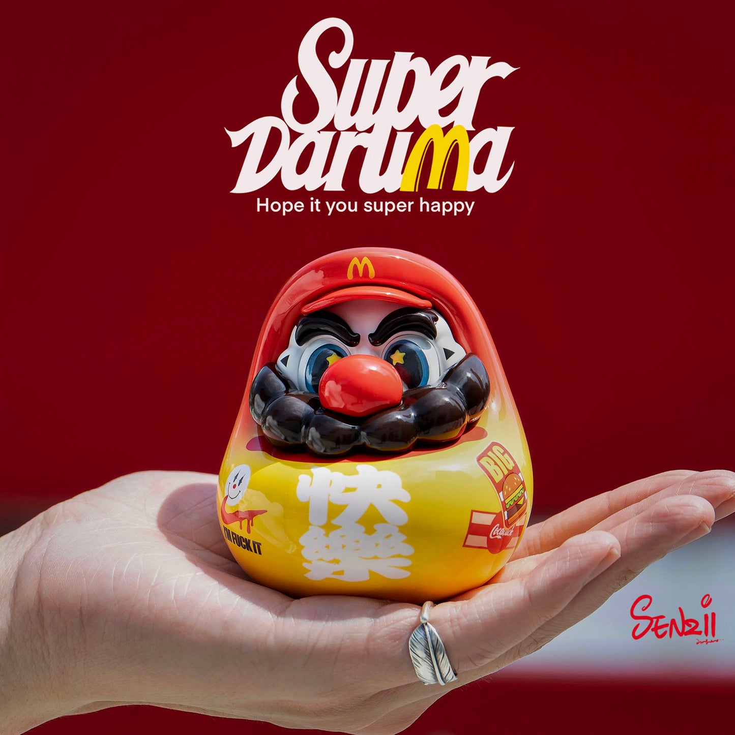 Super Daruma Series "Get Rich" Daruma 