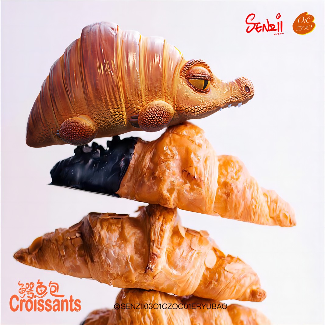 [In stock] Delicious Zoo: Crocodile Croissant SENZII x O1C ZOO