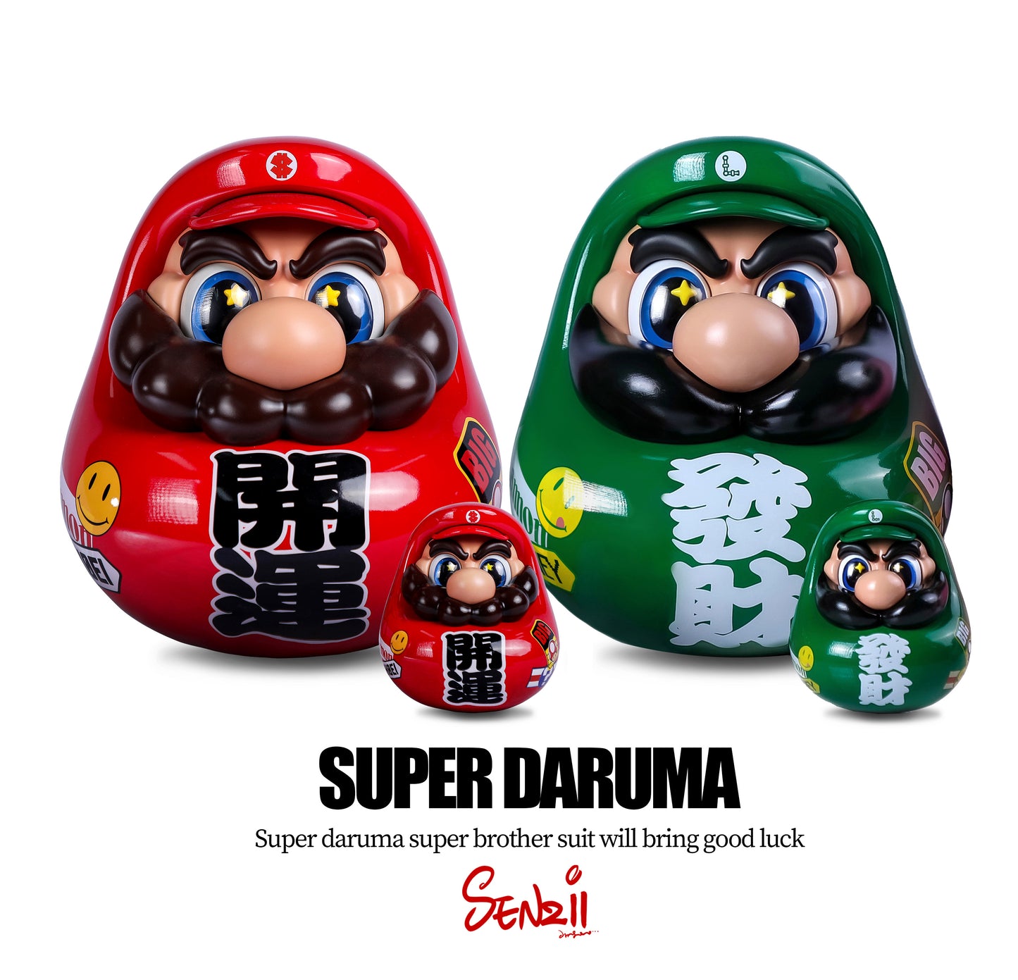 Super Daruma Series "Good Luck" Daruma 