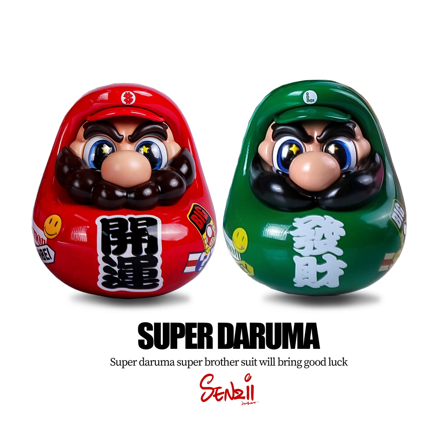 Super Daruma Series "Good Luck" Daruma 